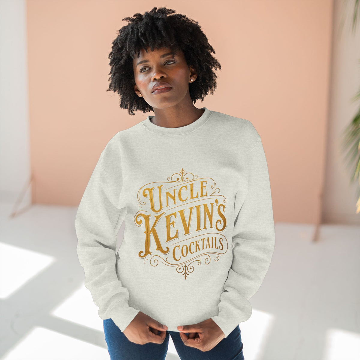 Sweatshirt — "Uncle Kevin's Cocktails" Vintage Bar Logo Crewneck