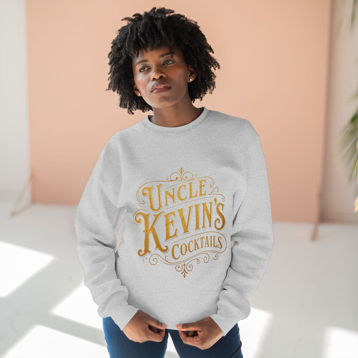 Sweatshirt — "Uncle Kevin's Cocktails" Vintage Bar Logo Crewneck