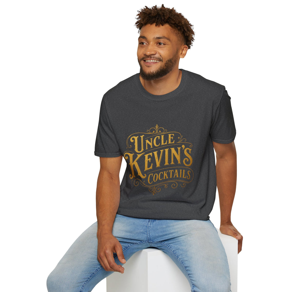 Uncle Kevin’s Cocktails Soft Style Tee — Vintage Bar T-Shirt