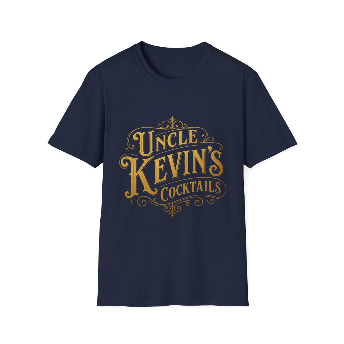 Uncle Kevin’s Cocktails Soft Style Tee — Vintage Bar T-Shirt
