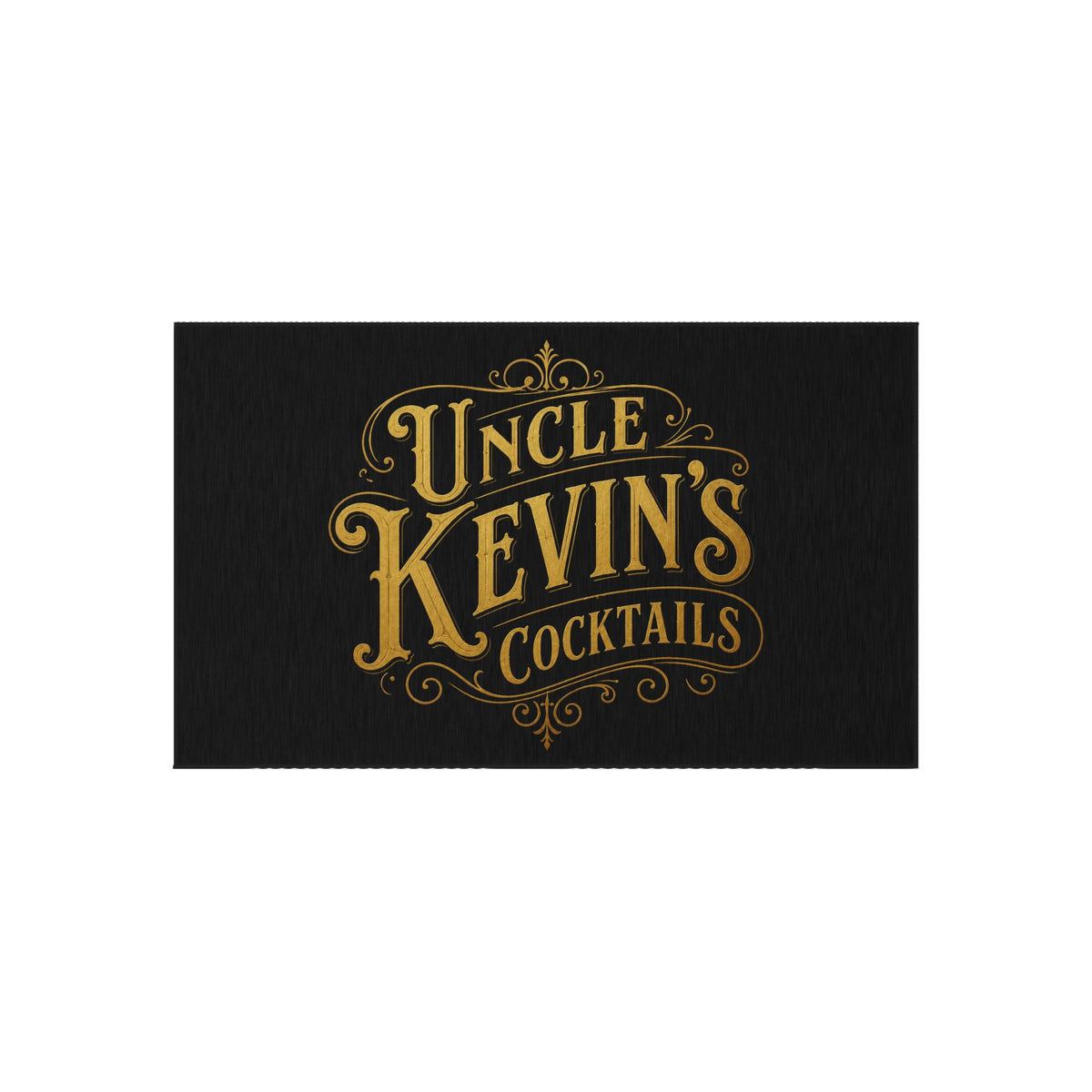 Outdoor Rug — "Uncle Kevin's Cocktails" Bar Doormat