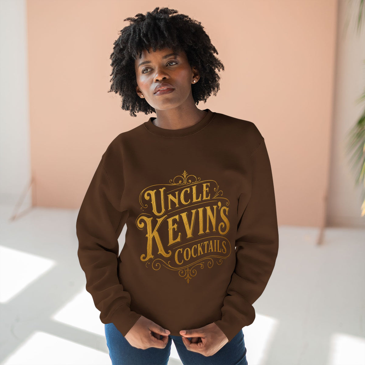 Sweatshirt — "Uncle Kevin's Cocktails" Vintage Bar Logo Crewneck