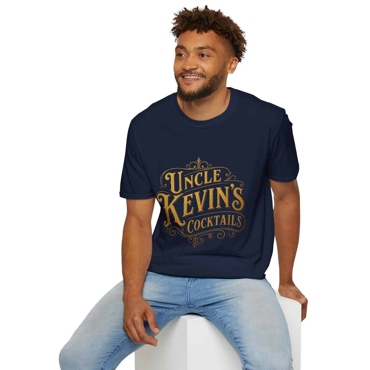 Uncle Kevin’s Cocktails Soft Style Tee — Vintage Bar T-Shirt