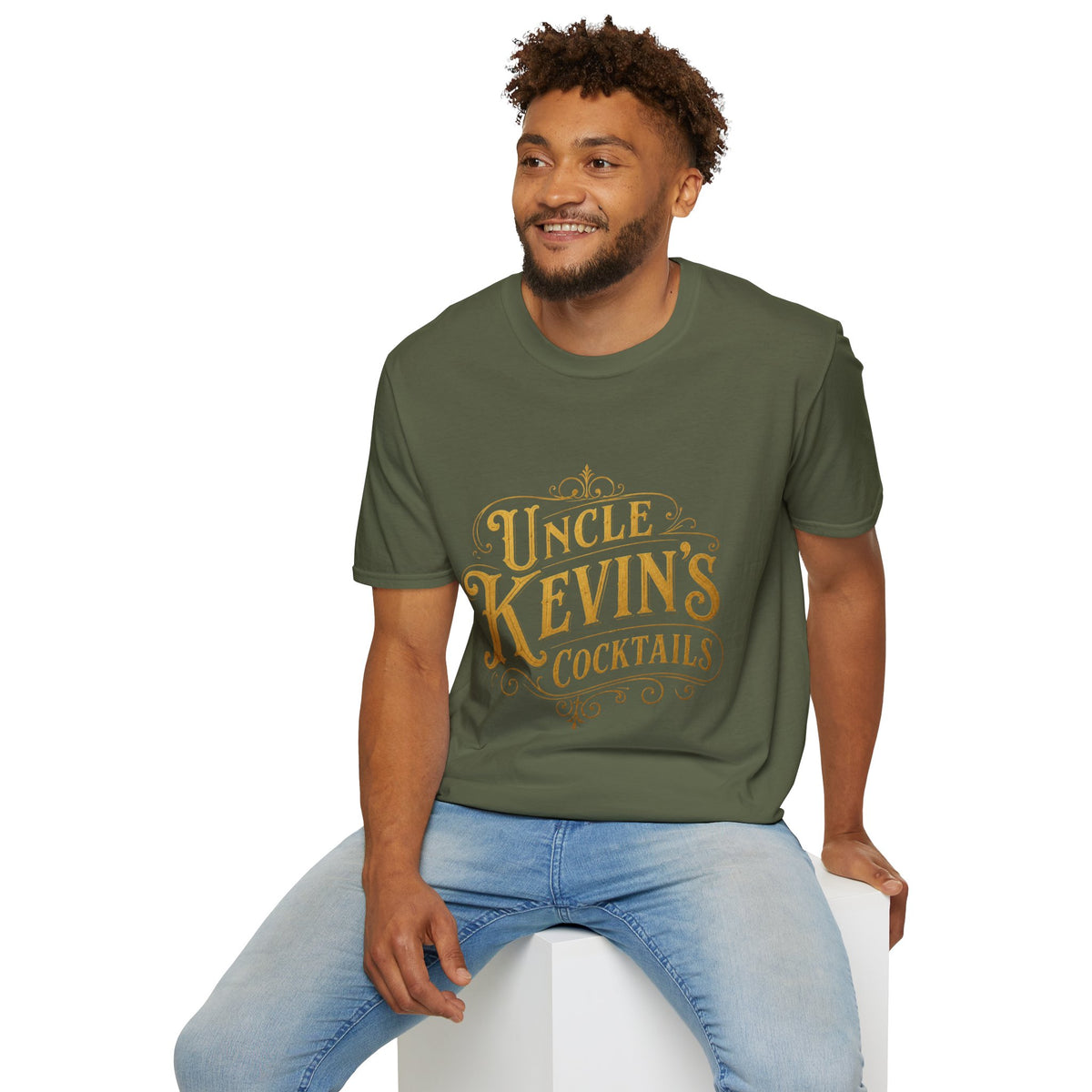Uncle Kevin’s Cocktails Soft Style Tee — Vintage Bar T-Shirt