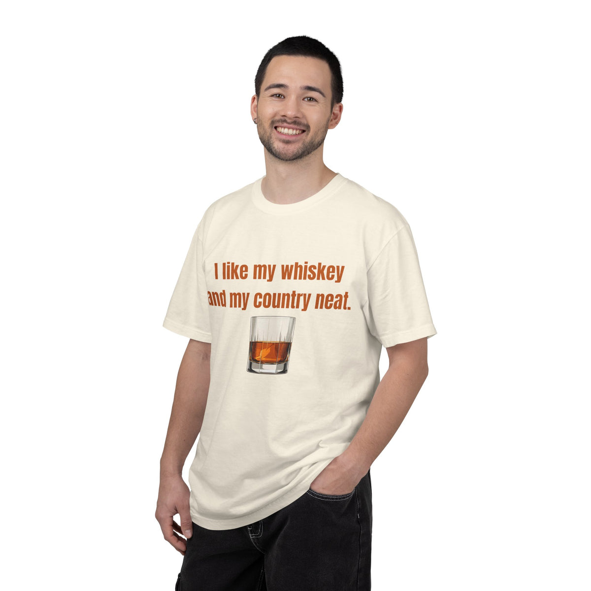 Whiskey & Country Neat T-Shirt — 'I like my whiskey and my country neat' Graphic Tee