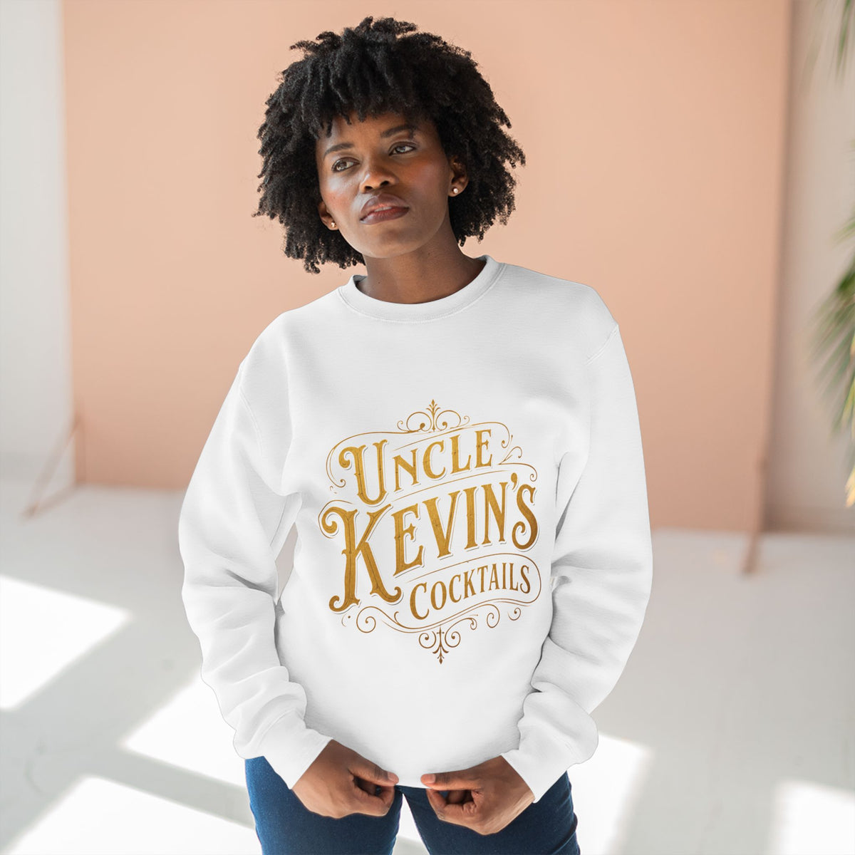 Sweatshirt — "Uncle Kevin's Cocktails" Vintage Bar Logo Crewneck