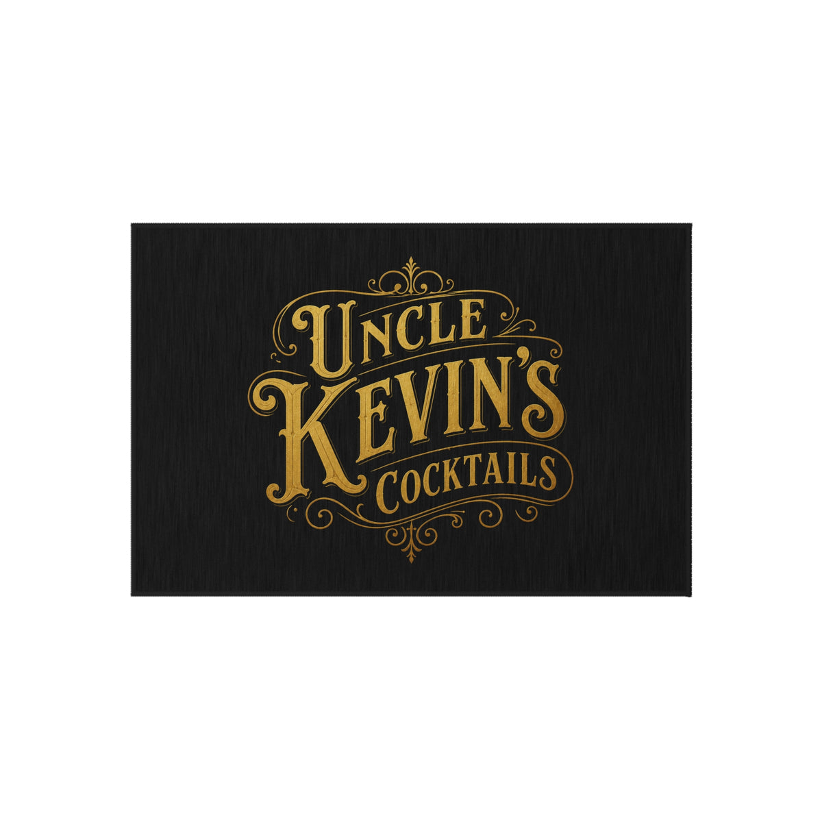 Outdoor Rug — "Uncle Kevin's Cocktails" Bar Doormat
