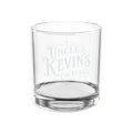 Engraved Whiskey Glass 10.5oz — “Uncle Kevin’s Cocktails” Personalized Rocks Glass