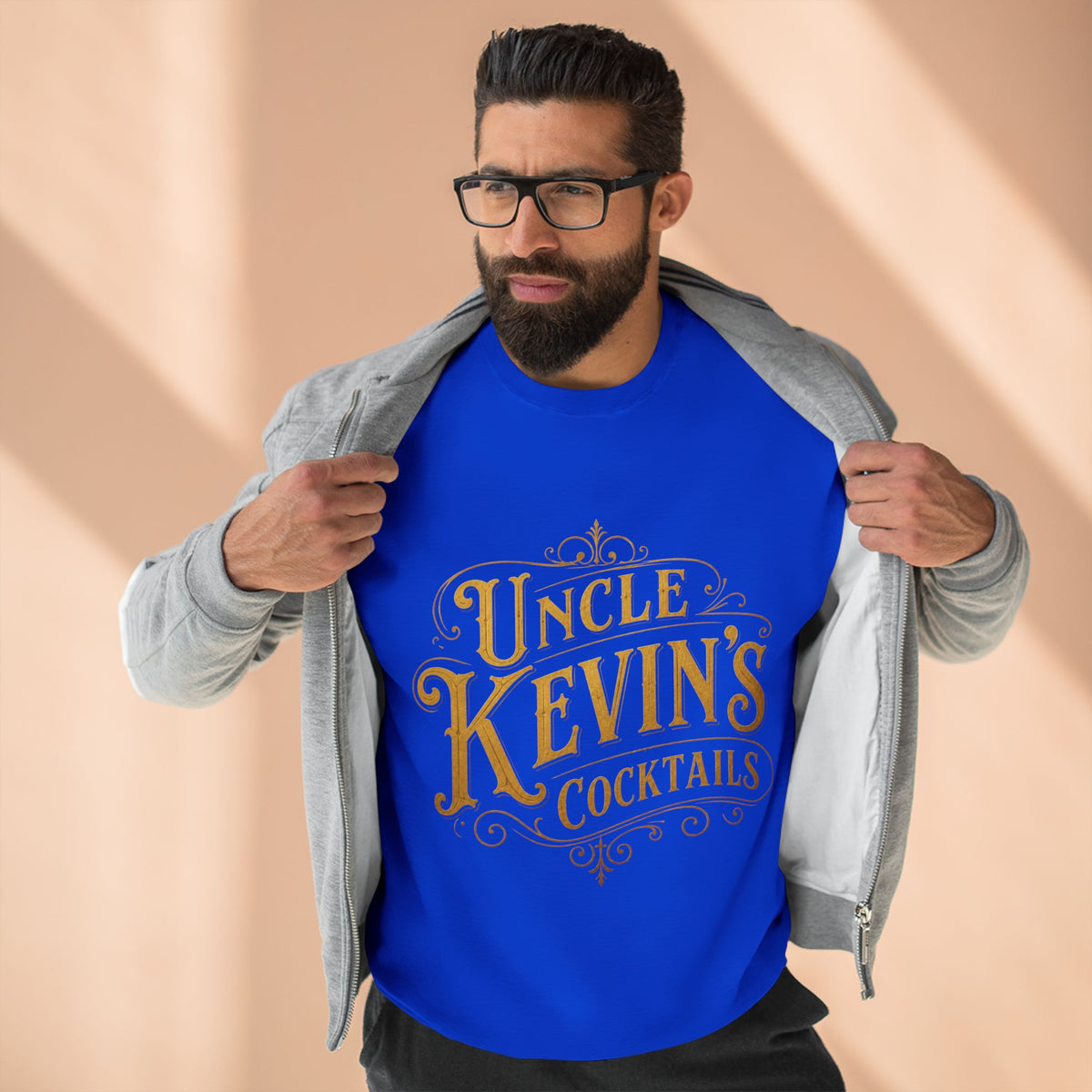 Sweatshirt — "Uncle Kevin's Cocktails" Vintage Bar Logo Crewneck