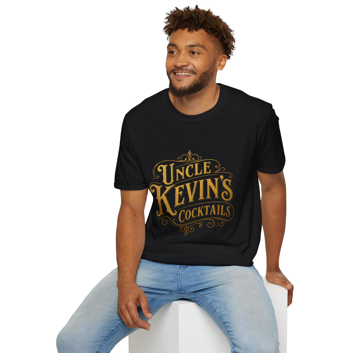 Uncle Kevin’s Cocktails Soft Style Tee — Vintage Bar T-Shirt