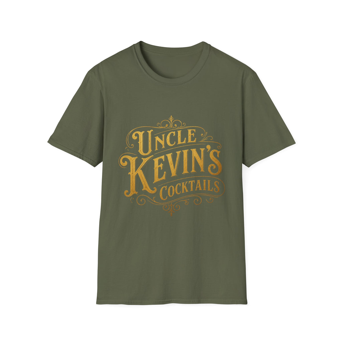 Uncle Kevin’s Cocktails Soft Style Tee — Vintage Bar T-Shirt