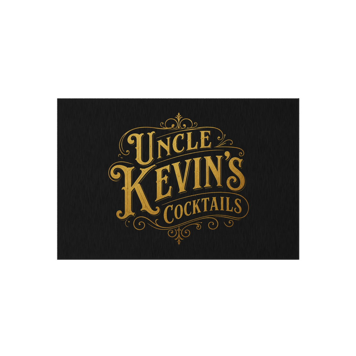 Outdoor Rug — "Uncle Kevin's Cocktails" Bar Doormat