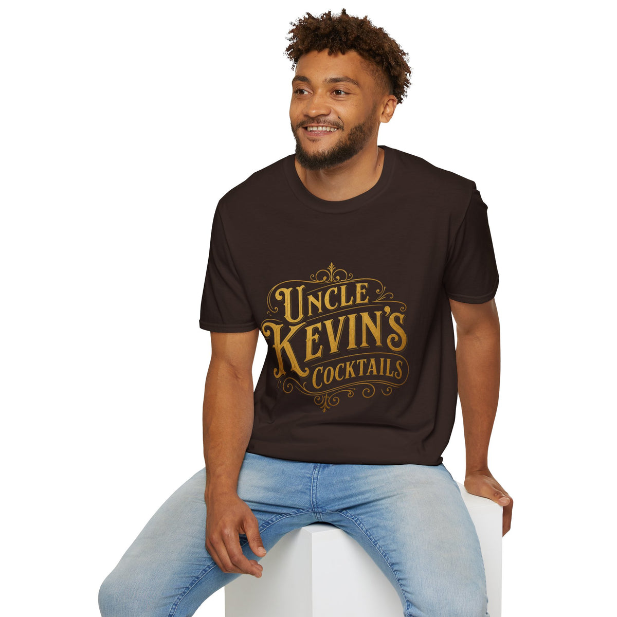 Uncle Kevin’s Cocktails Soft Style Tee — Vintage Bar T-Shirt